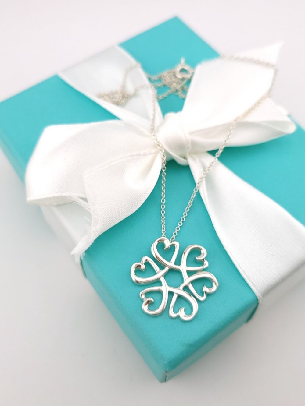 Tiffany & Co Paloma Picasso Sterling Silver Multi Loving Heart Medallion Pendant